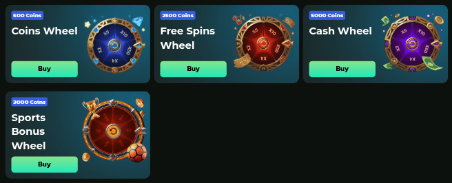 WinBeatz Casino Wheels